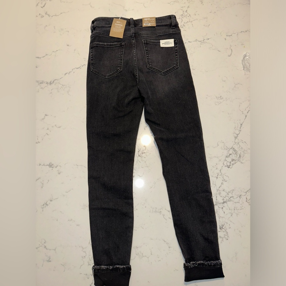 BKE jeans black 24 x 29 superior stretch Parker ankle tall - Picture 4 of 4